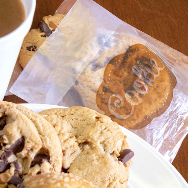 Tuffgards 5.5"x5.5" High Density Clear Saddle Printed Cookie Bag, PK2000 - 303679613