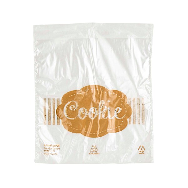 Tuffgards 5.5"x5.5" High Density Clear Saddle Printed Cookie Bag, PK2000 - 303679613