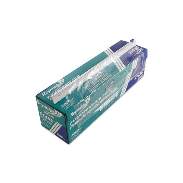 Reynolds Reynolds, Pvc Food Wrap Film Roll In Easy Glide Cutter Box, 18in X 2000 Ft, Clear - 914SC
