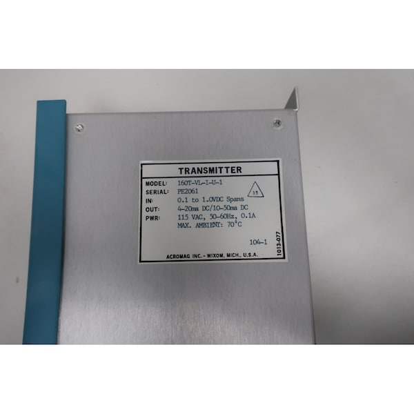 Transmisor de Proceso Acromag 0.1-1V-CD 4-20MA-CD 115V-CA Otro módulo PLC y DCS - 160T-VL-I-U-1