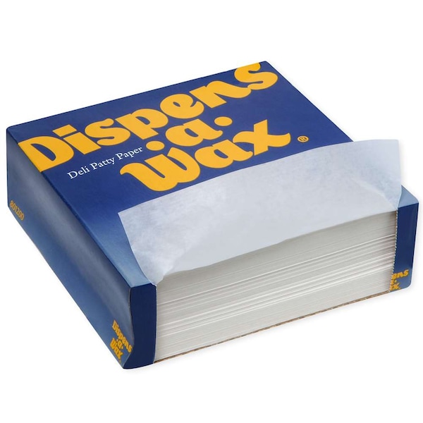 Dispens-A-Wax Dispens-A-Wax Deli Patty Paper 5.5x5.5 White, PK24000 - 512