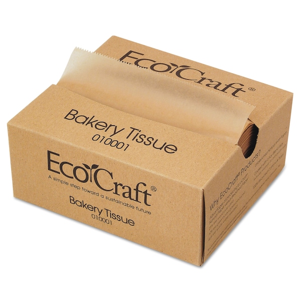 Bagcraft EcoCraft Interfolded Dry Wax Deli Sheets, 6 x 10 3/4, Natural, PK10000 - BGC 010001