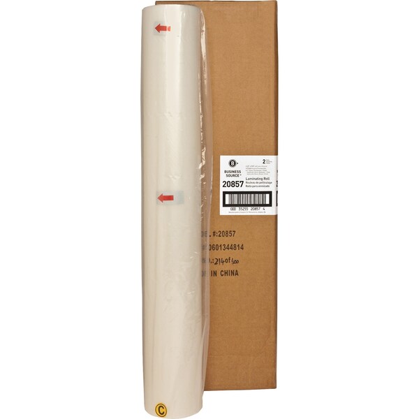 Business Source Film, Laminator, 25"x500 ft., Gls, PK2 - 20857