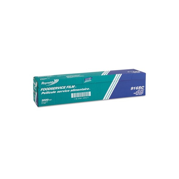 Reynolds Reynolds, PVC FILM ROLL WITH CUTTER BOX, 24in X 2000 FT, CLEAR - 916