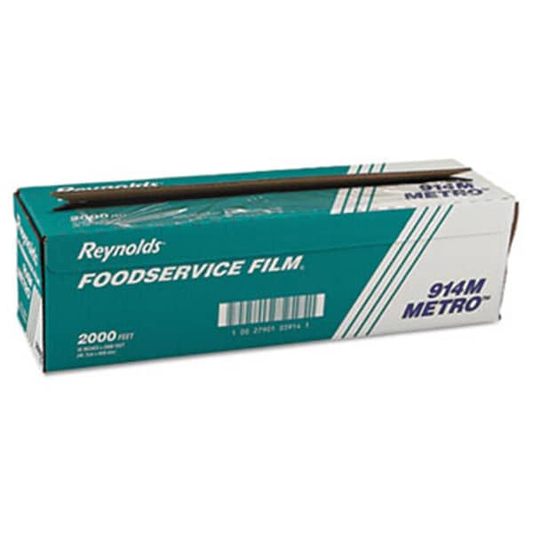 Rfp PVC Film Roll w/Cutter Box- 18'' x 2000ft- Clear - 914