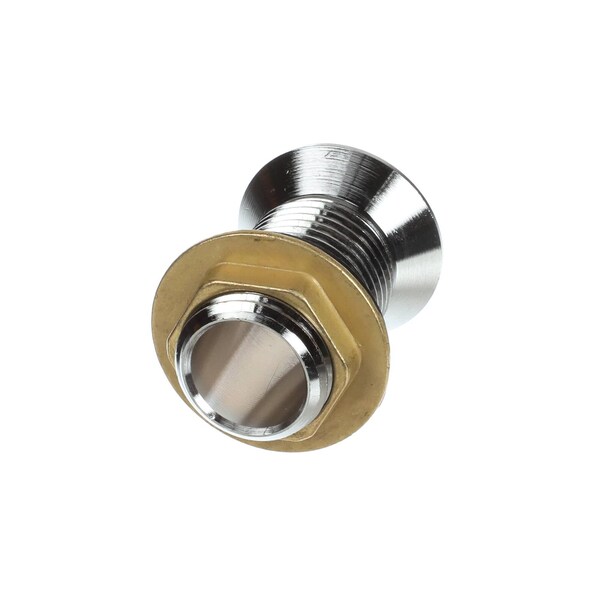 Krowne 1/2in Nps Nickel Plated Brass Drain, 1-1/8in Flange, 2in Length, 1/2 - 23-110