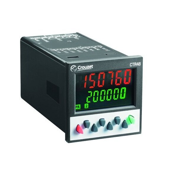 Contador preestablecido Crouzet 48 x 48 CTR48 1 Pr Mc 90-260 VAC - 87621215