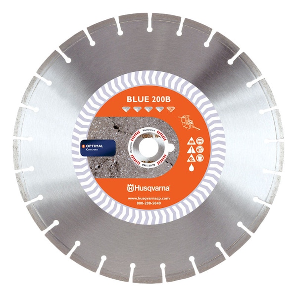 Husqvarna Husqvarna 18 in. D X 1 in. Blue 200B Diamond Diamond Saw Blade - 542751036