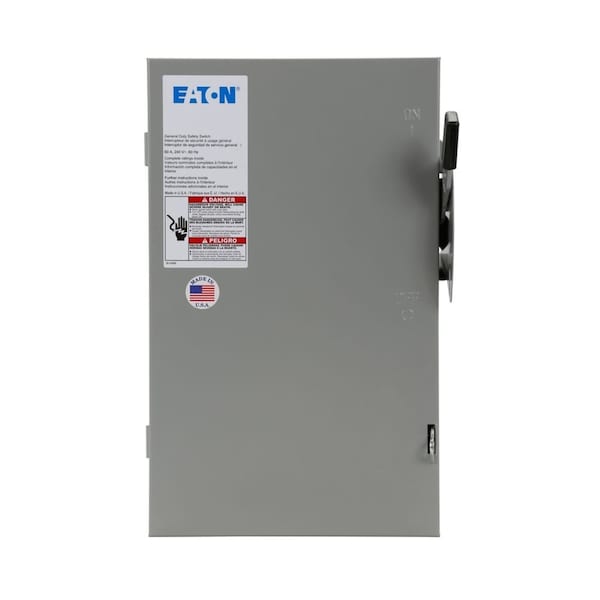 Interruptor de seguridad no fusible de servicio general de Eaton 60 amperios - DG222UGB