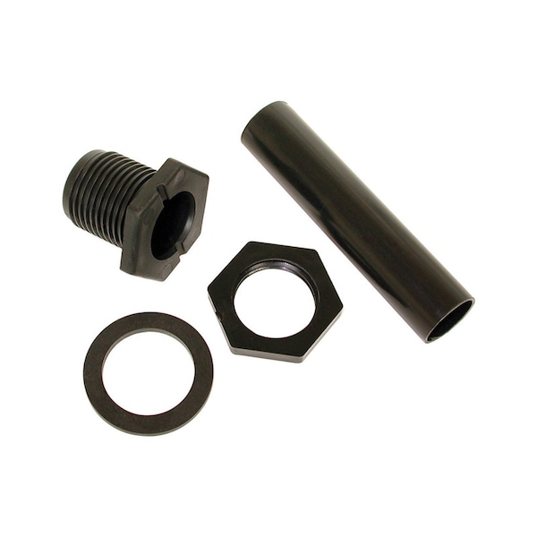 B & K Dial 4 in. H X 5 in. W Black Plastic Drain and Pipe Kit - 9249