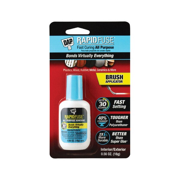 Dap DAP Rapid Fuse High Strength Glue Clear All Purpose Brush On 0.56 oz - 00173