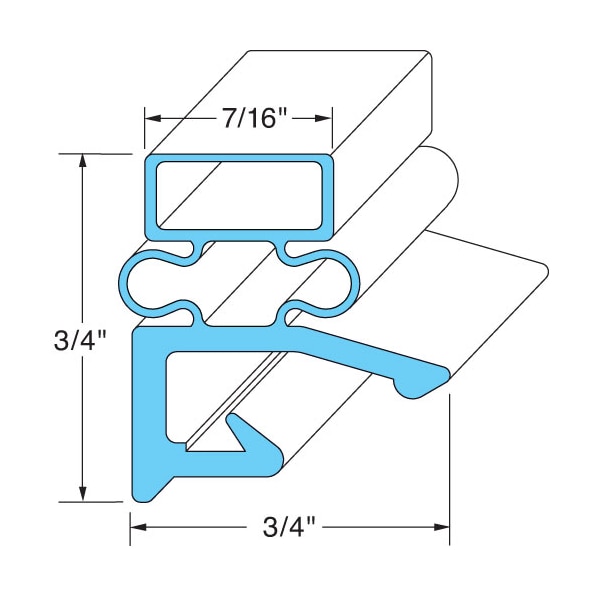 Traulsen Door Gasket 24-1/2" X 29-1/2" - 280984-2