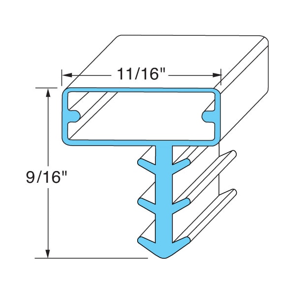 Kolpak Door Gasket -  36-1/4" X 79" - 255671075