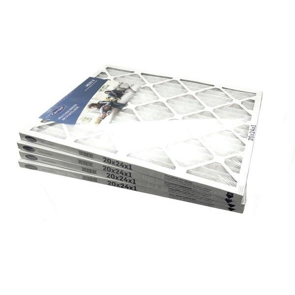 Carrier MERV 8 1" Filter, PK4 - 20X24X1-M8-C-P4
