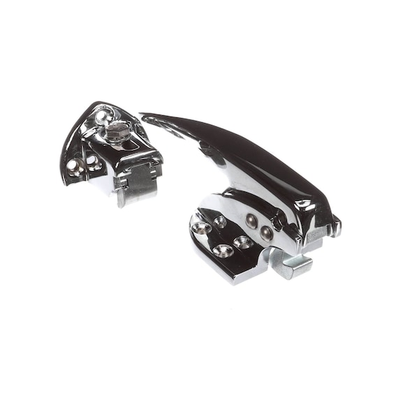 Kason Door Latch with 3 Hole Strike, Trigger Action, 3/4in-1 1/4in Offset, Polished Chrome - 10930C00004