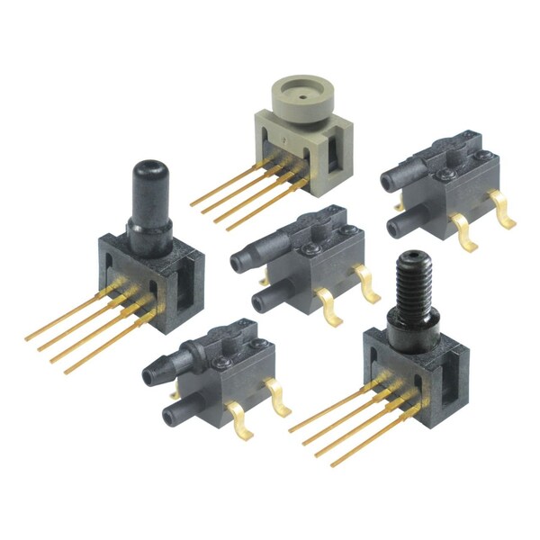 Sensor piezorresistivo Honeywell, tipo galga, mínimo de 0Psi, máximo de 1Psi, rectangular, montaje a través de orificio - 26PCAFA6G