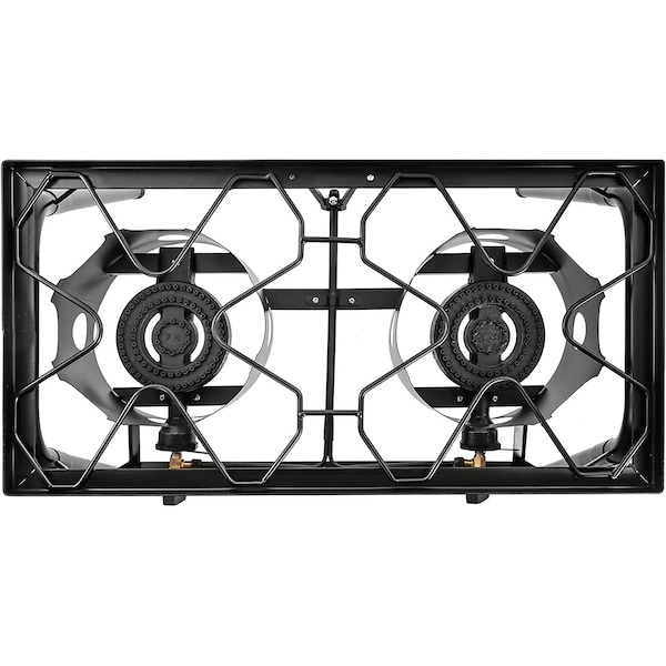 Concord Double Burner Outdoor Stand Stove Cooker w/ Regulator Brewing Supply - B-7841