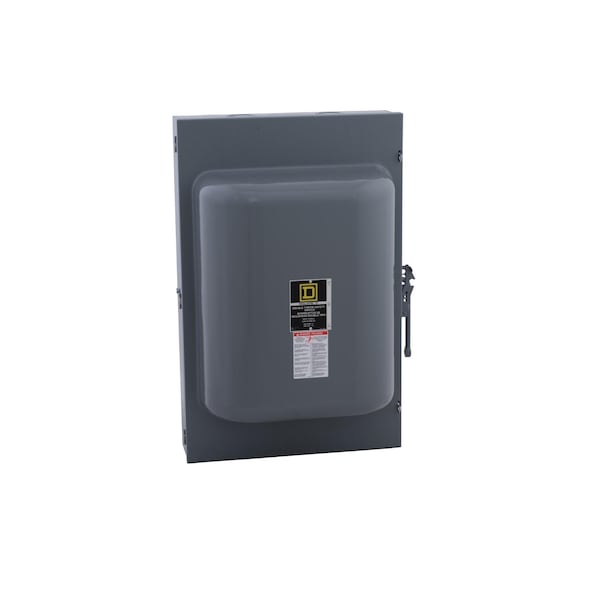 Interruptor de seguridad Square D, de doble tiro, no fusible, 200A, 600V, 3 polos, 15hp, neutro instalado de fábrica, NEMA 1 - 82344N