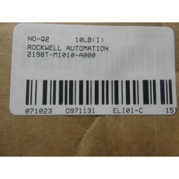 Ensamblaje de Mover ITRAK de Allen Bradley W100XL100 - Partes y accesorios de PLC y DCS - 2198T-VT1010-A.