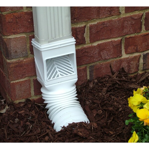 Amerimax Home Products Amerimax FlexGrate 4.625 in. W X 4.625 in. L White Vinyl Downspout Filter 1 pk - 4490