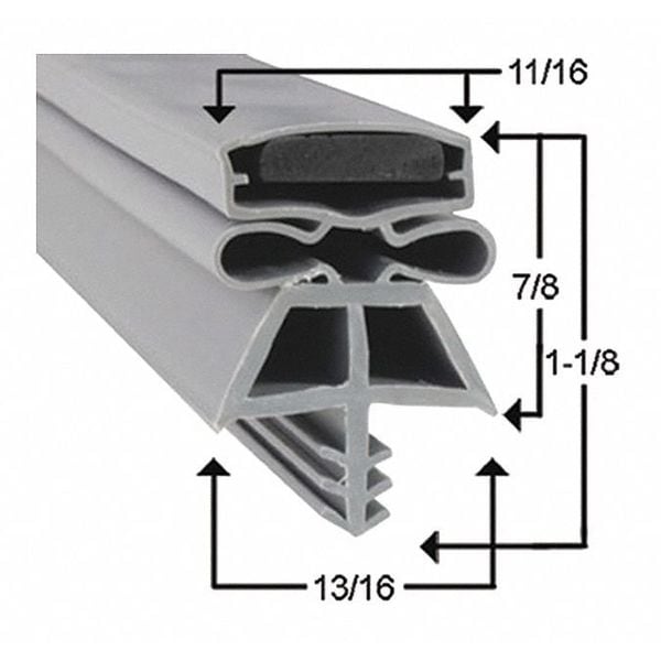 Kolpak Refgn Door Gasket, 28-5/8"x78.25" - 535152565
