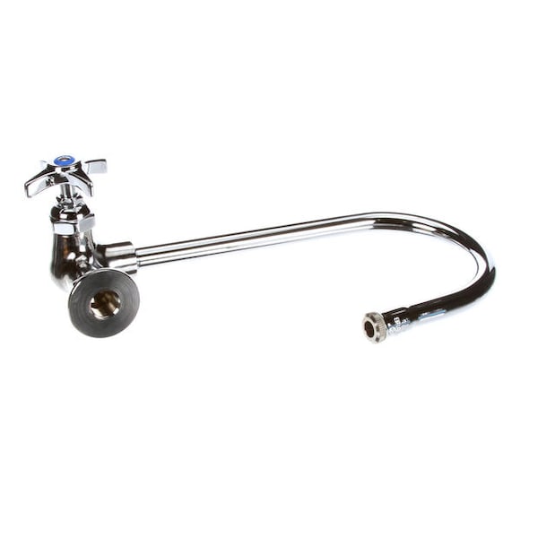 T&S Brass Single Pantry Faucet, Wall Mt, Swivel/Rigid Goosen - B-0310