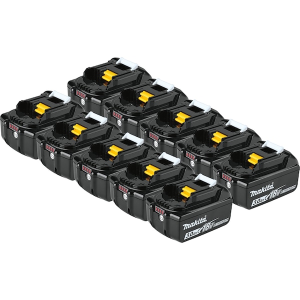 Makita BATTERY 18V 3.0Ah Lithium-Ion-10 PK - MPBL1830B-10