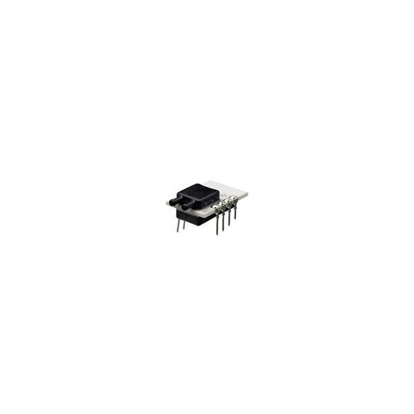 Sensor piezorresistivo Kavlico, mínimo de 0Psi, máximo de 0.1Psi, precisión de 0.25%, rectangular, montaje a través de orificio - P1J-5-AX16PA.