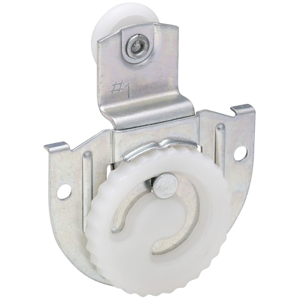 National Hardware National Hardware Zinc-Plated Silver/White Nylon/Steel Sliding Door Hangers 2 pk - N344-861