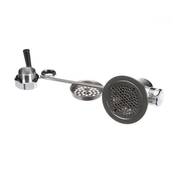 T&S Brass Waste Drain Valve, Twist Handle, 3-1/2 X 2 & 1-1 - B-3950-SB