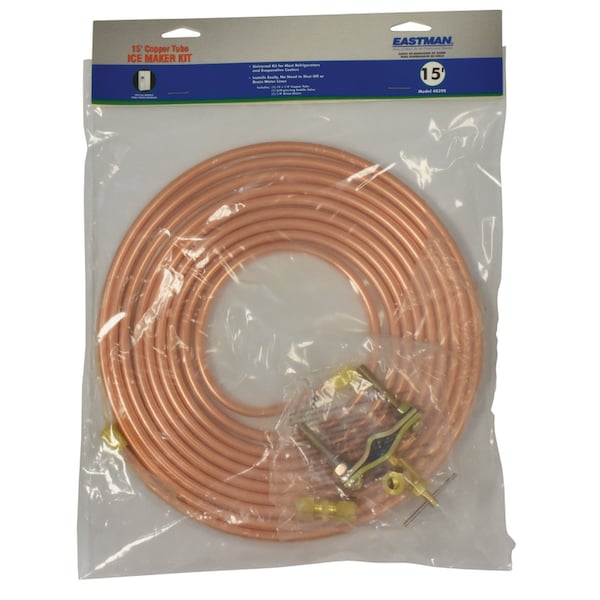 Keeney Mfg Eastman 1/4 in. Compression X 1/4 in. D Compression 15 ft. Copper Installation Kit - 48398