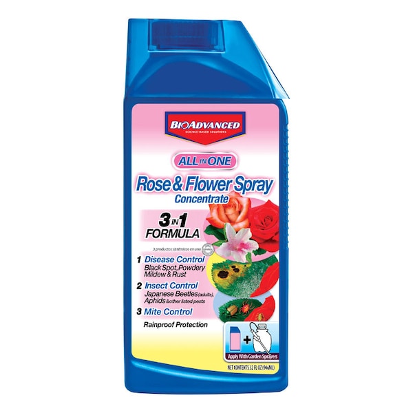 Bayer BioAdvanced All-in-One Rose and Flower Care Concentrate 32 oz - 708260D