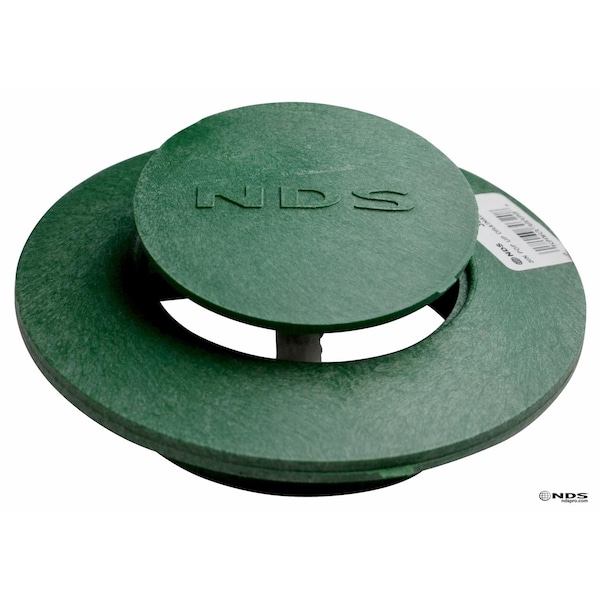 Nds NDS 5.9 in. W X 1.25 in. D Round Drainage Emitter - 420C
