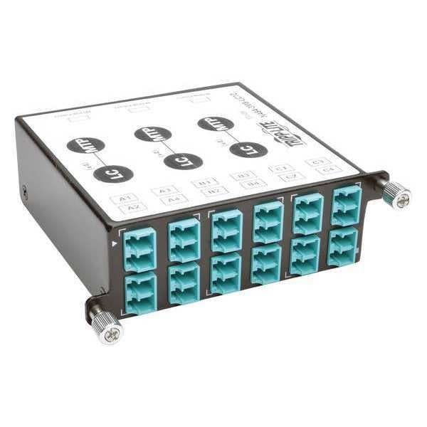 Casete de Fibra Tripp Lite, 40Gb - 10Gb, OM4, MPT/MPO - N484-3M8-LC12