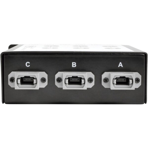 Casete de Fibra Tripp Lite, 40Gb - 10Gb, OM4, MPT/MPO - N484-3M8-LC12