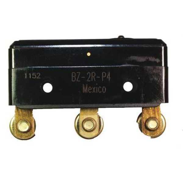 Interruptor de acción rápida industrial Honeywell, Pasador, Actuador de émbolo, SPDT, Calificación de contacto de 15A @ 240V CA - BZ-2R-P4.