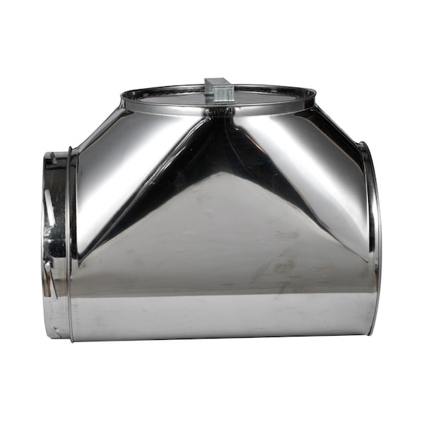 Selkirk Selkirk Sure Temp 14.75 in. X 8 in. X 8 in. Stainless Steel Vent Tee with Cap - 208100