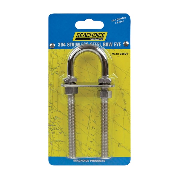 Seachoice Seachoice Stainless Steel 2-1/4 in. L Bow Eye 1 pk - 33601