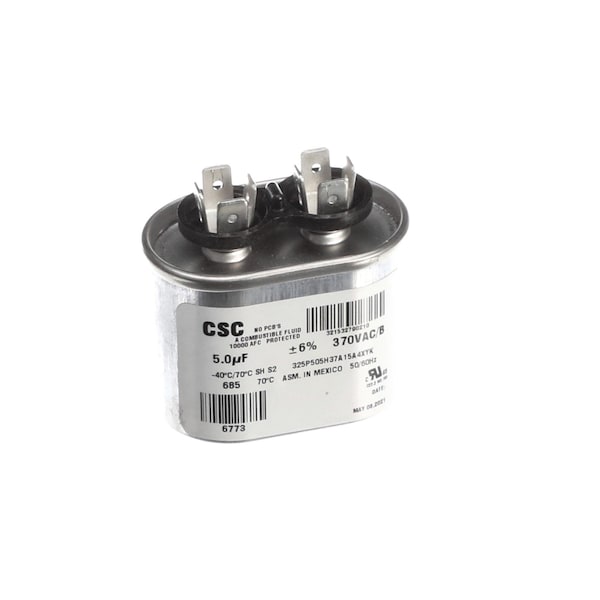 York Single Run Capacitor, 5Mfd, 370V, Oval - S1-02420043700