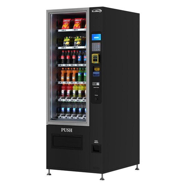 Koolmore Refrigerated Snack and Drink Vending Machine w/ 36Slots, Credit Card Reader and Coin/Bill Acceptor - KM-VMR-30-BCR