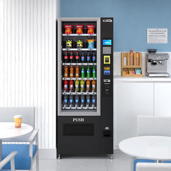 Koolmore Refrigerated Snack and Drink Vending Machine w/ 36Slots, Credit Card Reader and Coin/Bill Acceptor - KM-VMR-30-BCR