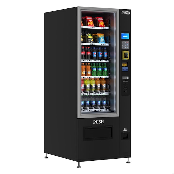 Koolmore Refrigerated Snack and Drink Vending Machine w/ 36Slots, Credit Card Reader and Coin/Bill Acceptor - KM-VMR-30-BCR