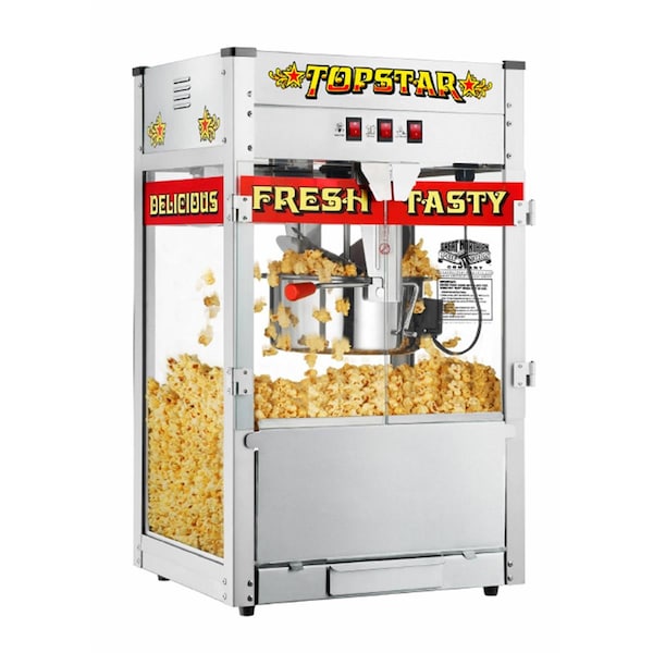 Great Northern Popcorn 6208 Top Star Commercial Quality Bar Style Popcorn Popper Machine - 12 oz - 83-DT5670