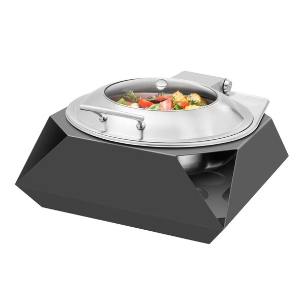 Rossetto Rosseto  Round Diamond Multi-Chef Black Frame with Soft Closing Lid, 2PK - SK050