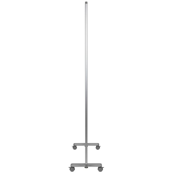 Flash Furniture Transparent Mobile Partition, 72"H x 36"L - BR-PTT002-1-AC-90183-GG
