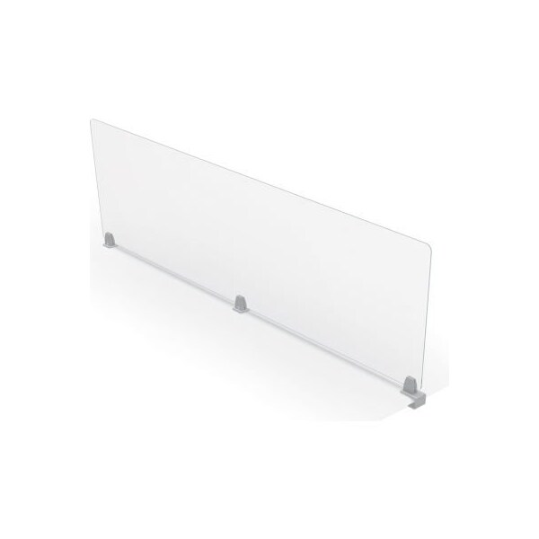 Mooreco MooreCo Clear Acrylic 24"H x 72"W Center Clamp Acrylic Panel 4mm Thick - 45265