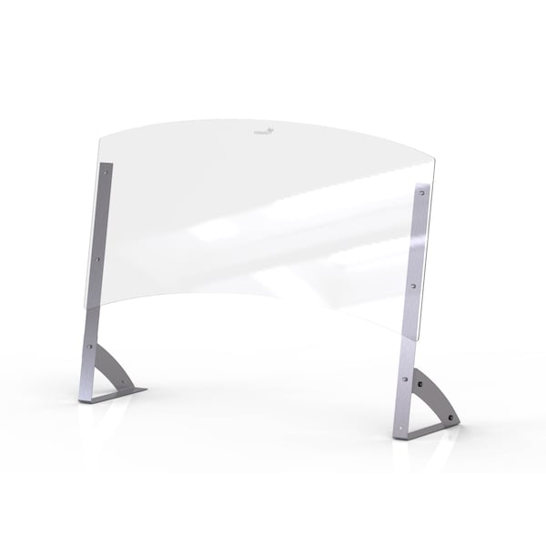 Rosseto Serving Solutions Avant Guarde Shield + Serve 48 in Clear Buffet Sneeze Guard with 15 Tall Pass Through, 1 EA - AG204