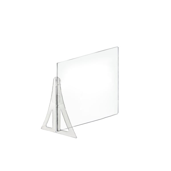 Azar Displays 20" x 20" Single Leg Partition Shield, PK2 - 179890-187