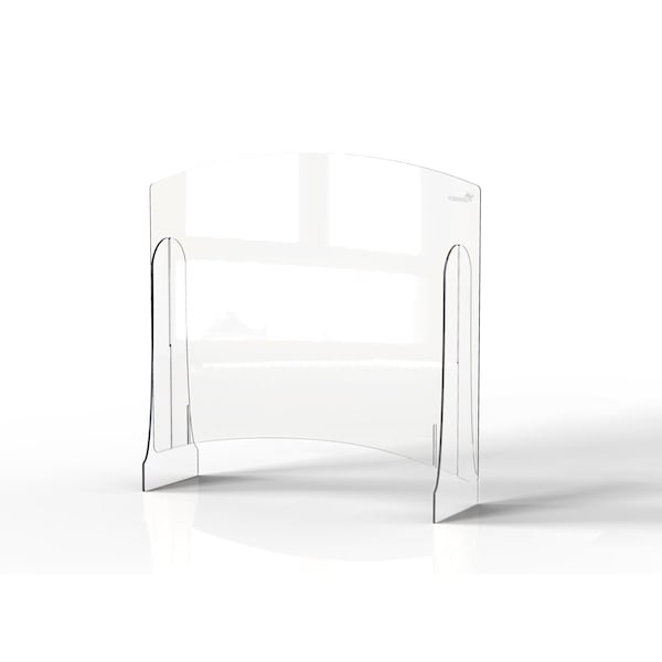 Rosseto Serving Solutions Avant Guarde Shield + Serve 36" Wide Double Level Sneeze Guard with Adjustable Pass Through, 1 EA - AG022