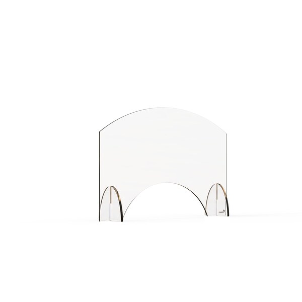 Rosseto Serving Solutions Avant Guarde 24x15.5 Acrylic Sneeze Guard with Pass-Through Window, 1 EA - AG002